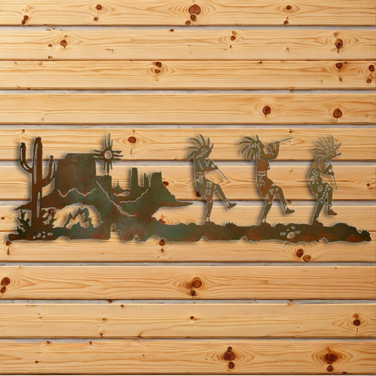 WA-6008 Dancing Kokopelli Wall Art - 57"