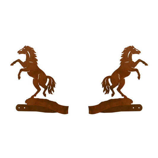 DR-9635 Rearing Horse Drape Tie Back Set