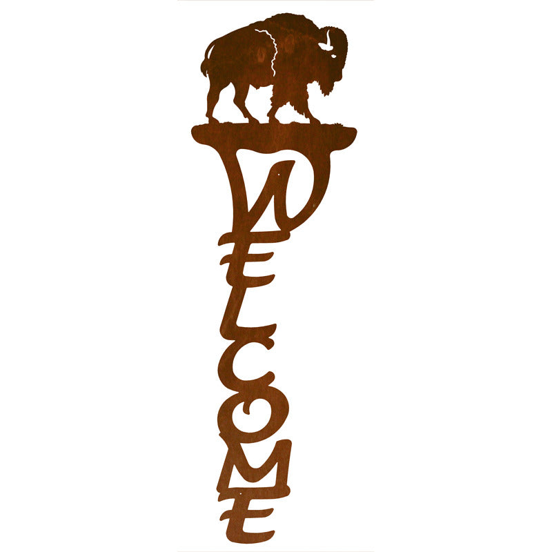 Buffalo Vertical Welcome Signt