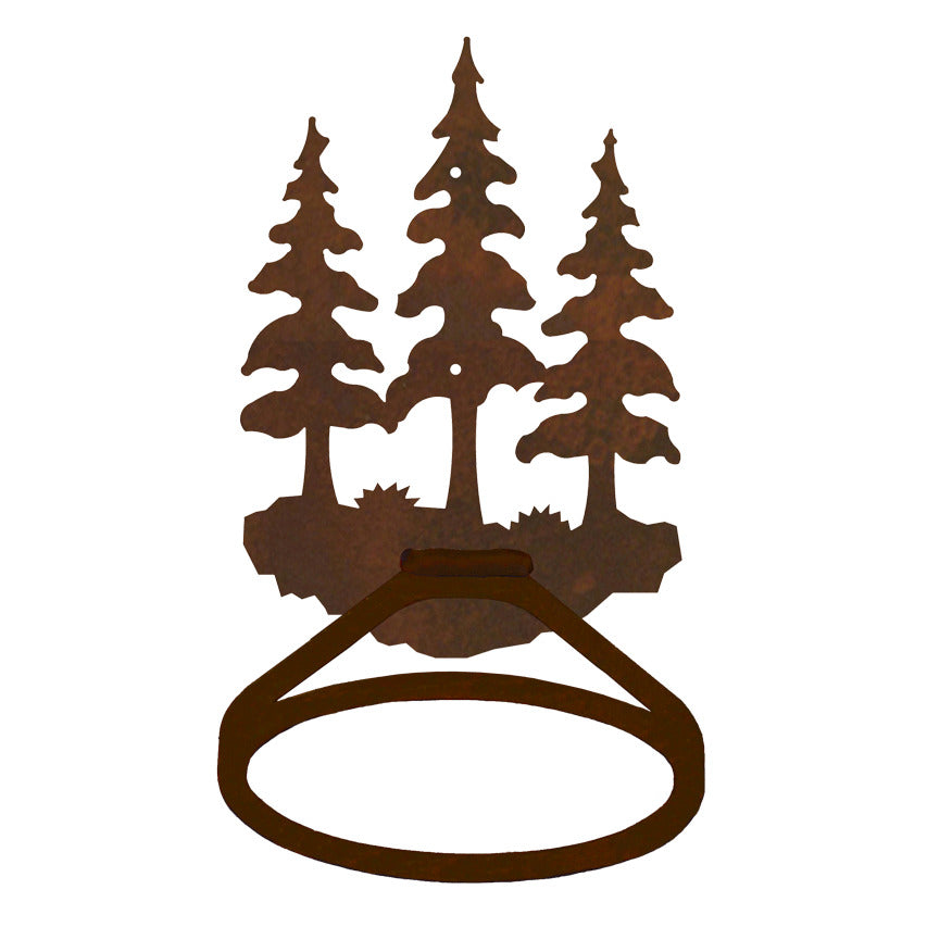 BA-8368 Triple Pine Towel Ring