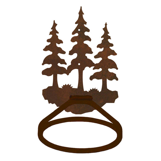 BA-8368 Triple Pine Towel Ring