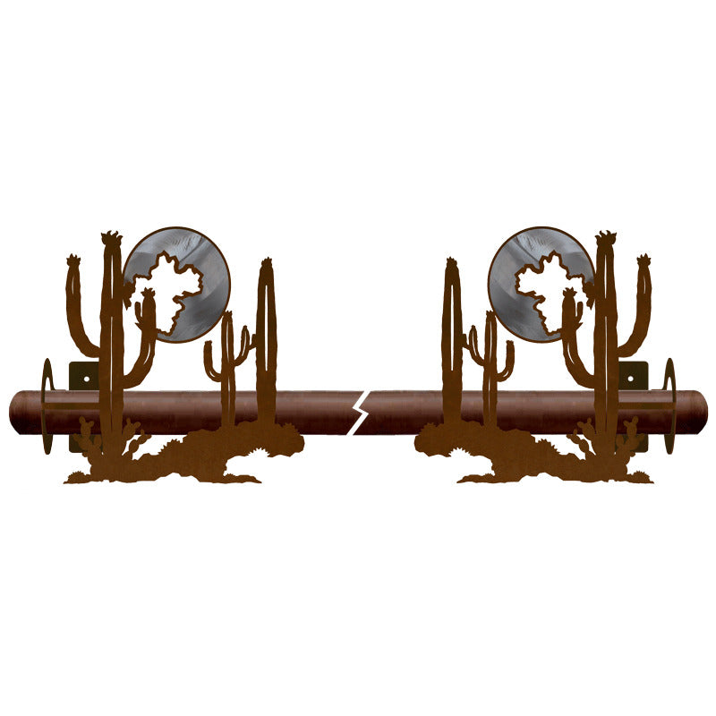 DR-9118 Desert Moon Rod Brackets Burnished