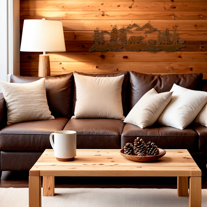 Bear Family Wall Art - 42"