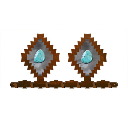 Desert Diamond with Turquoise Key Chain Holder