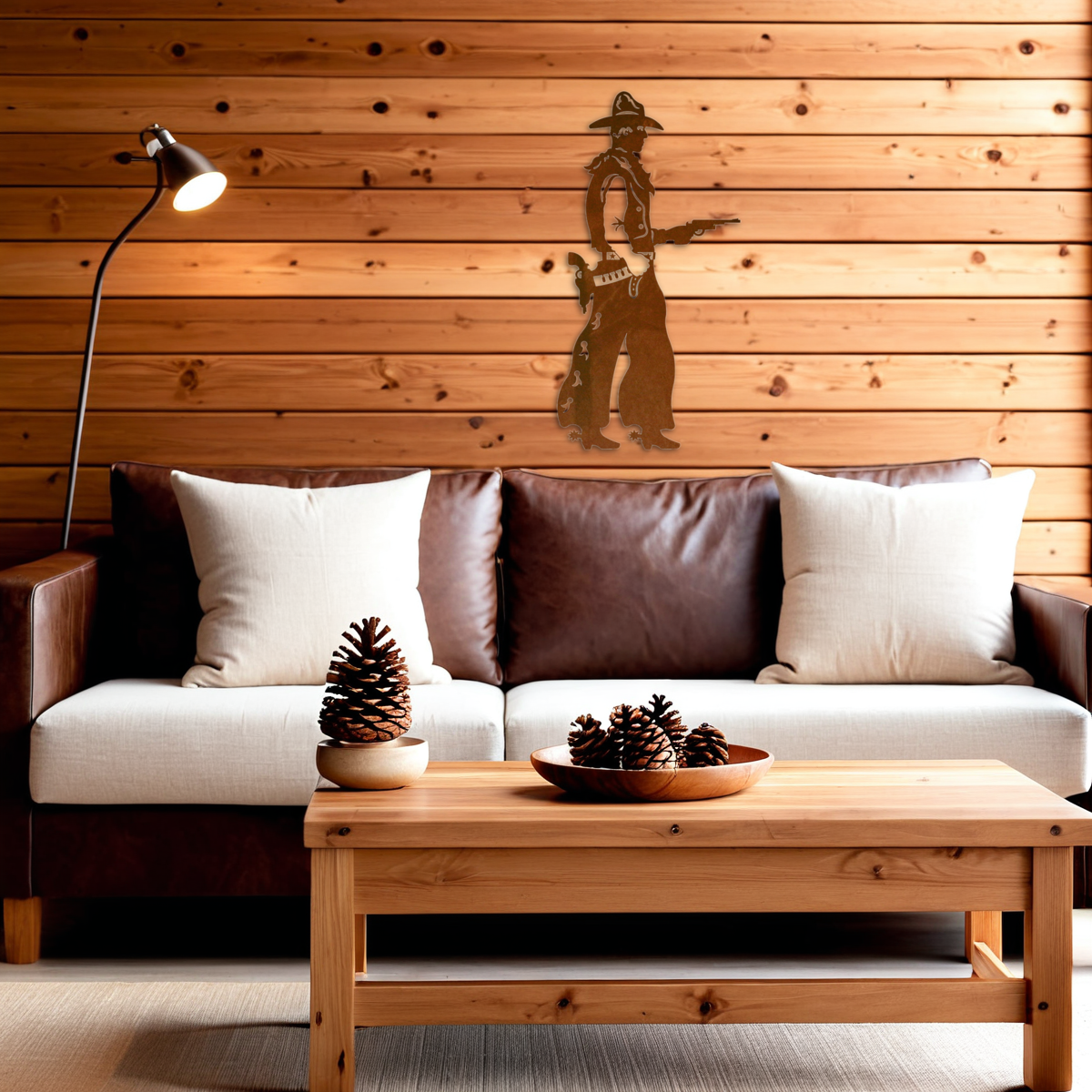 Pistol Cowboy Wall Art - 30"