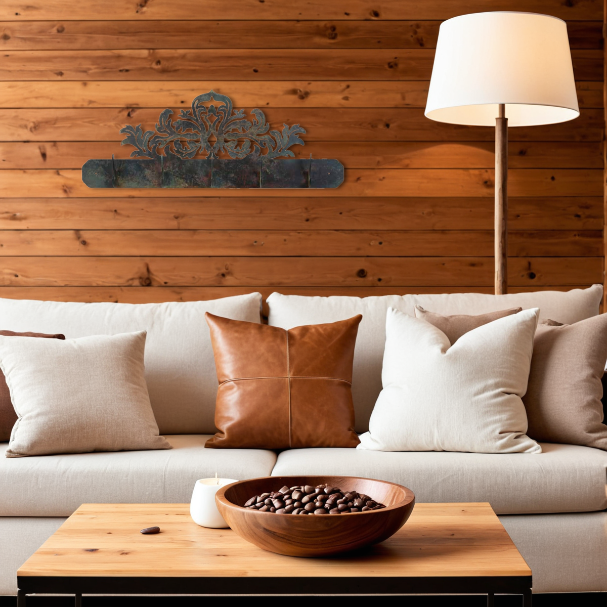 Damask Scenic Five Hook