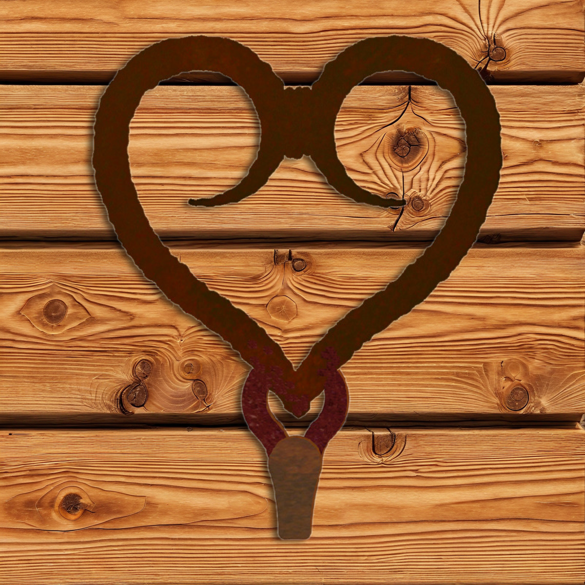 CHL-131 Heart Large Single Coat Hook