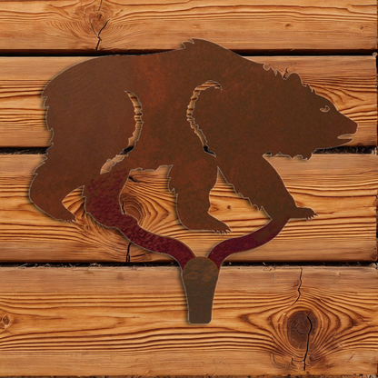 CHL-106 Brown Bear Large Single Coat Hook