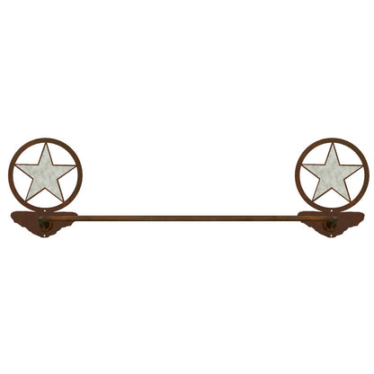 BA-8090 Texas Star Towel Bar Burnished