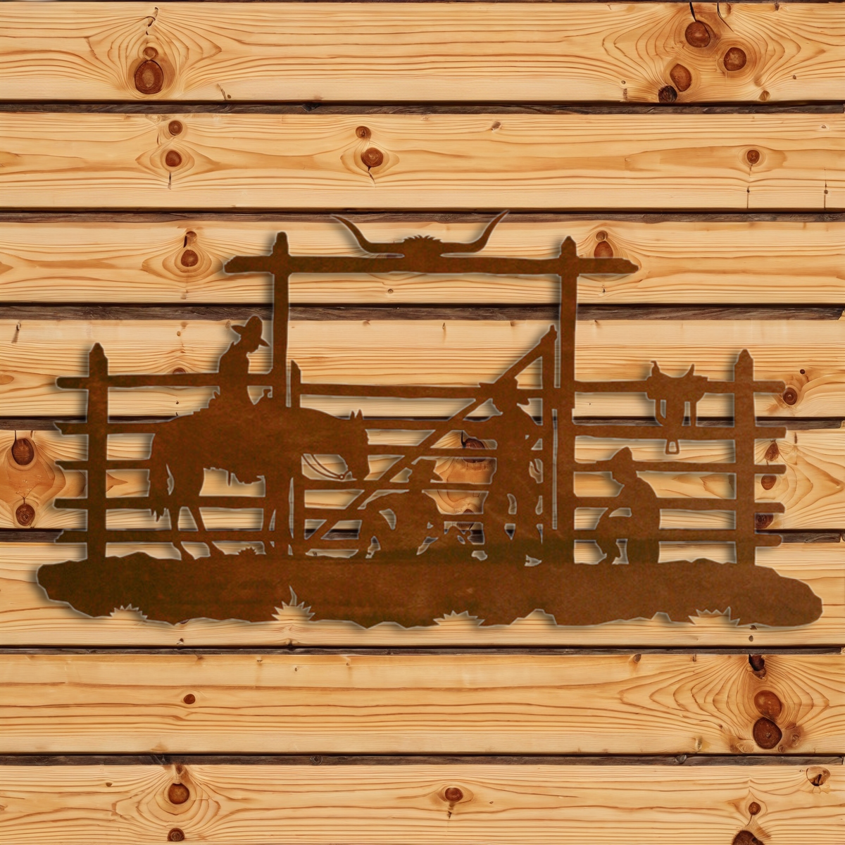 WA-4218 Cowboy Corral Wall Art - 42"