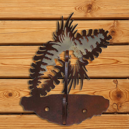 CH-5259 Pine Cone Double Coat Hook Burnished