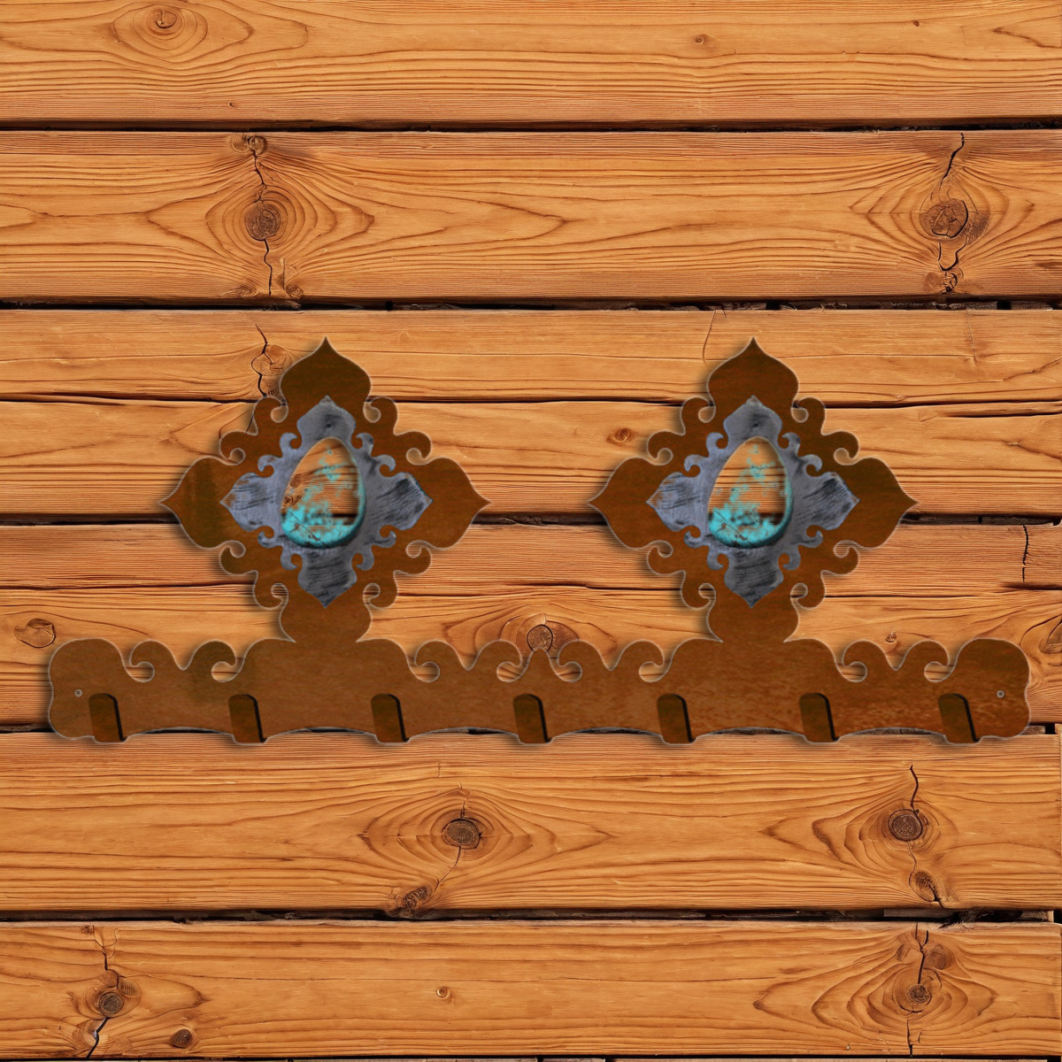 KC-2138 Turquoise Stone Key Chain Holder