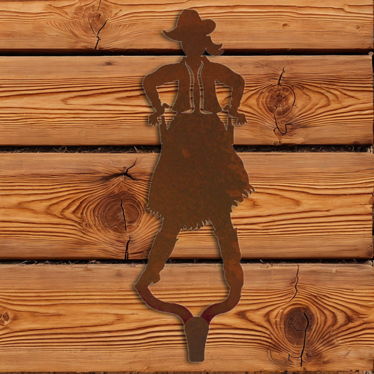 CHL-114 Cowgirl Large Single Coat Hook Burnished
