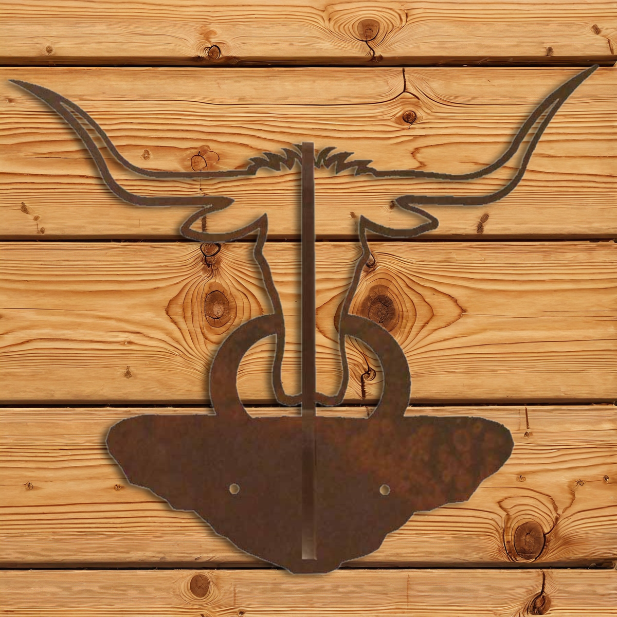 CH-5246 Long Horn Double Coat Hook Burnished