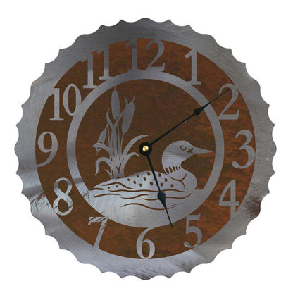 Loon 12" Round Clock