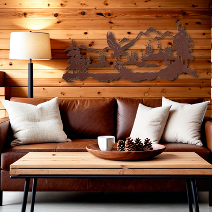 Fishing Eagle Wall Art - 57"