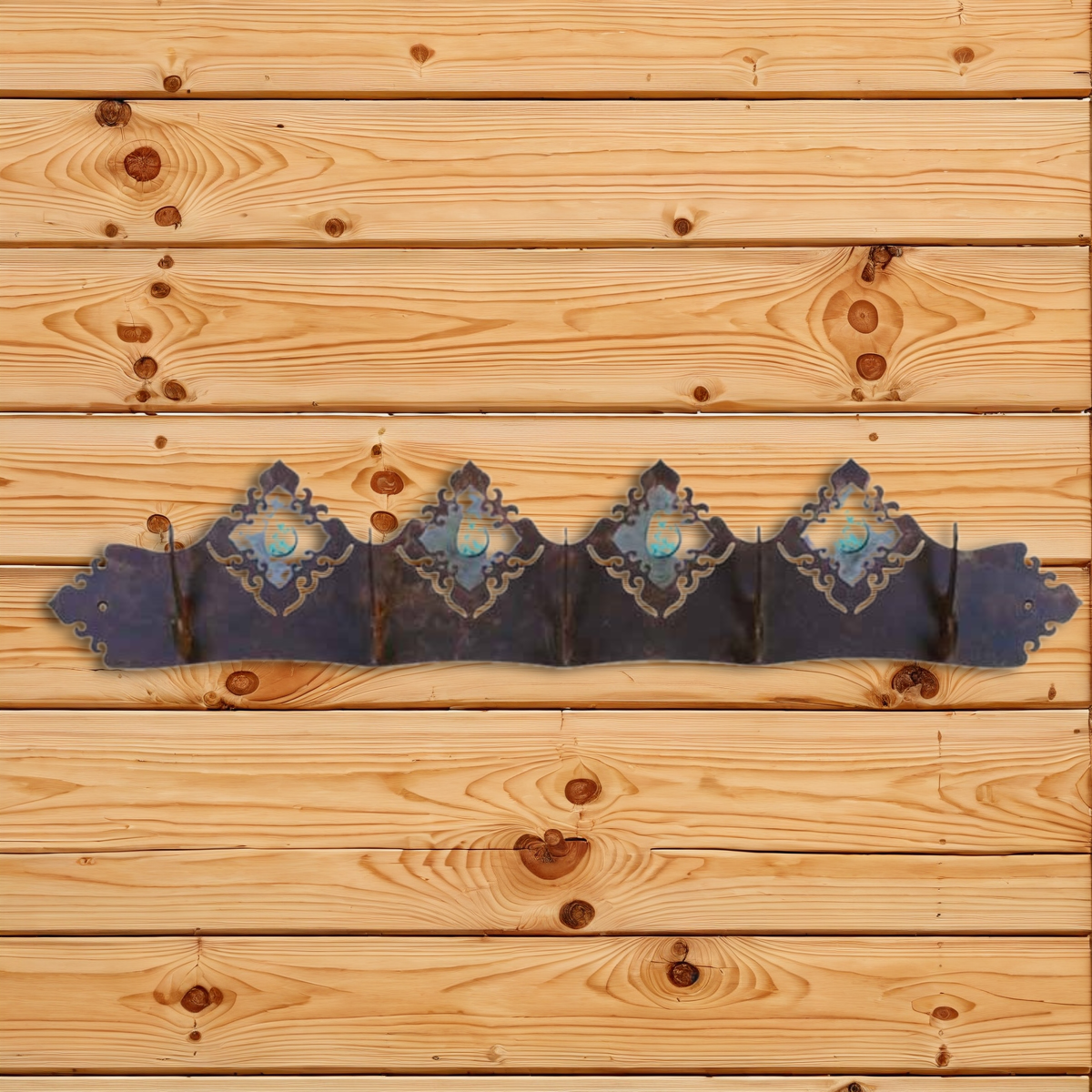 CH-6730 Turquoise Stone Scenic Five Hook