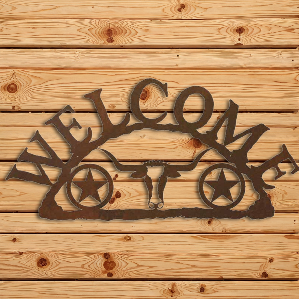 AS-3012 Texas Star/Long Horn Address Sign