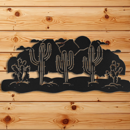 Cool Desert Scene Wall Art