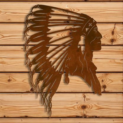WA-3056 Chief Bust Wall Art - 30"