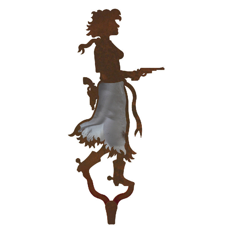 Pistol Cowgirl Large Single Coat Hook