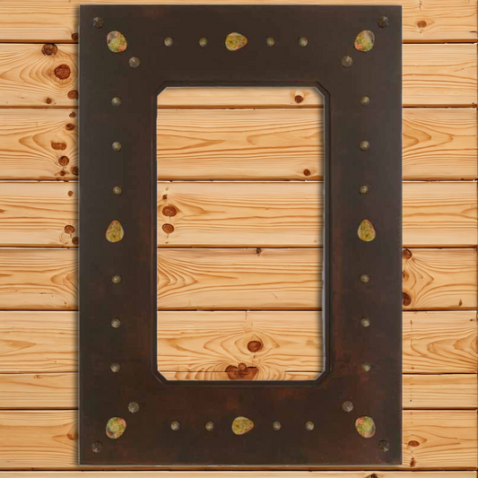 MH-1058 36" Stone & Nail Mirror