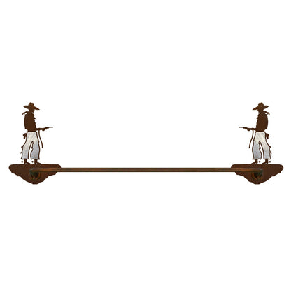 BA-8065 Pistol Cowboy Towel Bar Burnished
