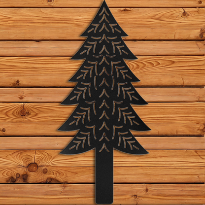 Abstract Pine Tree Wall Art