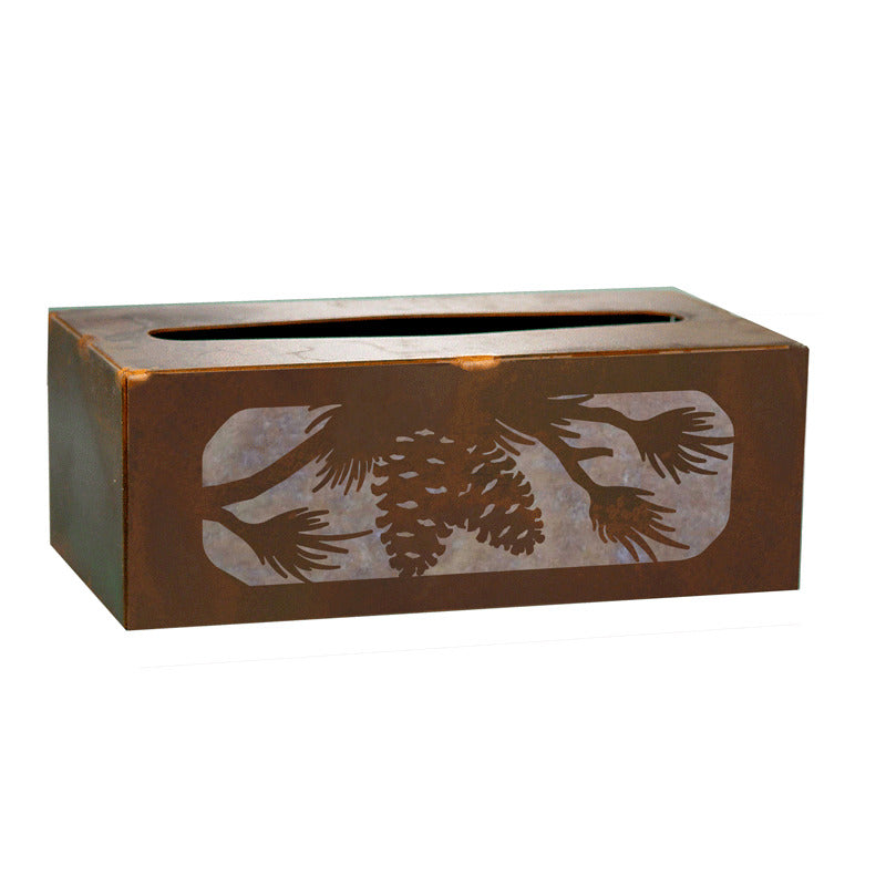 TC-9214 Pine Cone Rectangle Tissue Box Cover