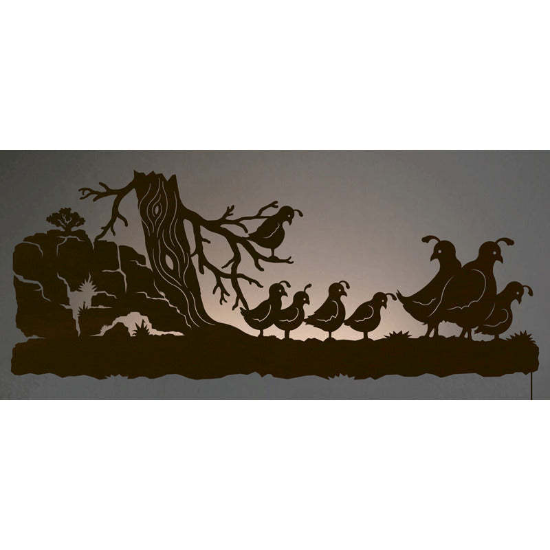 WA-9042 Quail Back Lite Wall Art