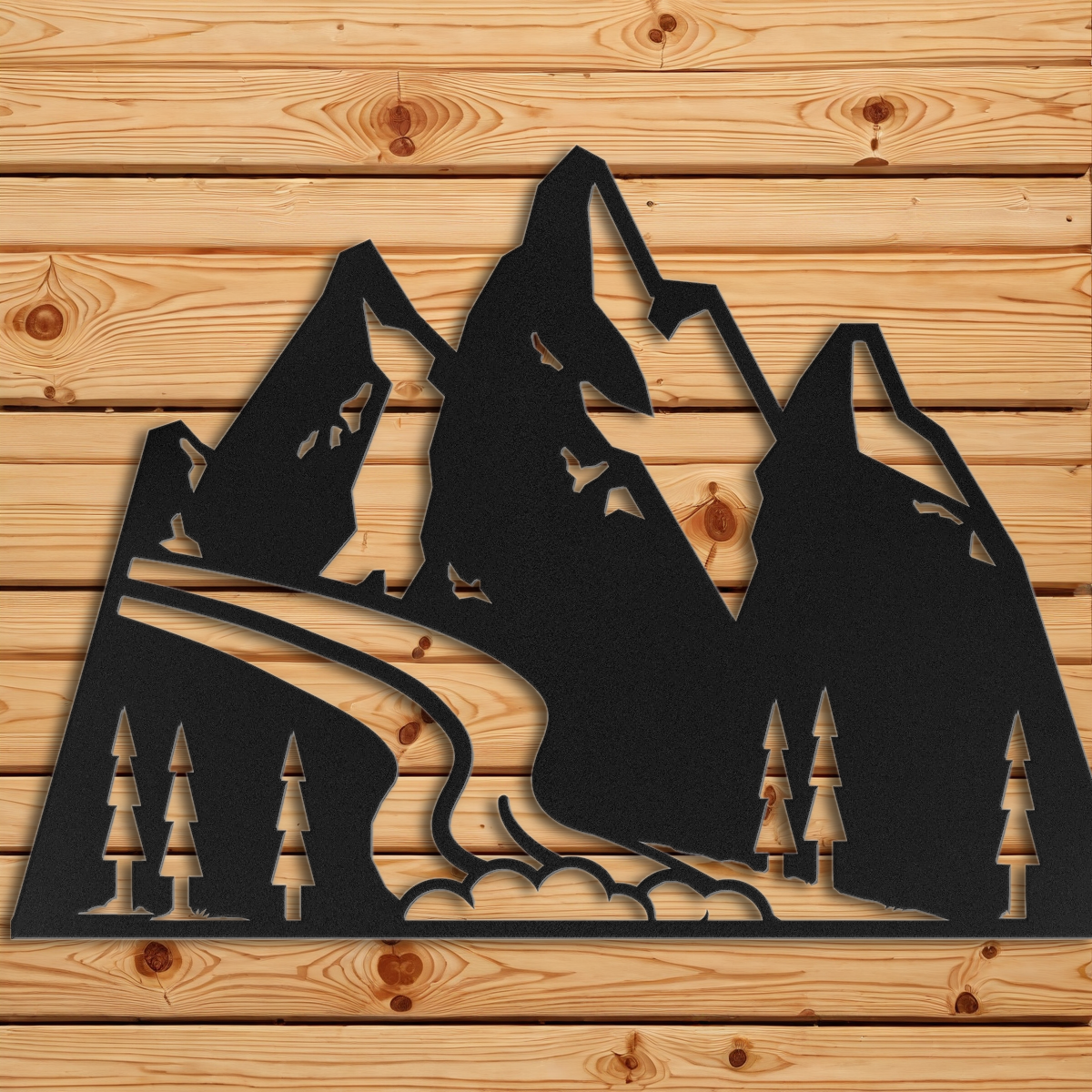 Modern Mountain Scene Wall Art