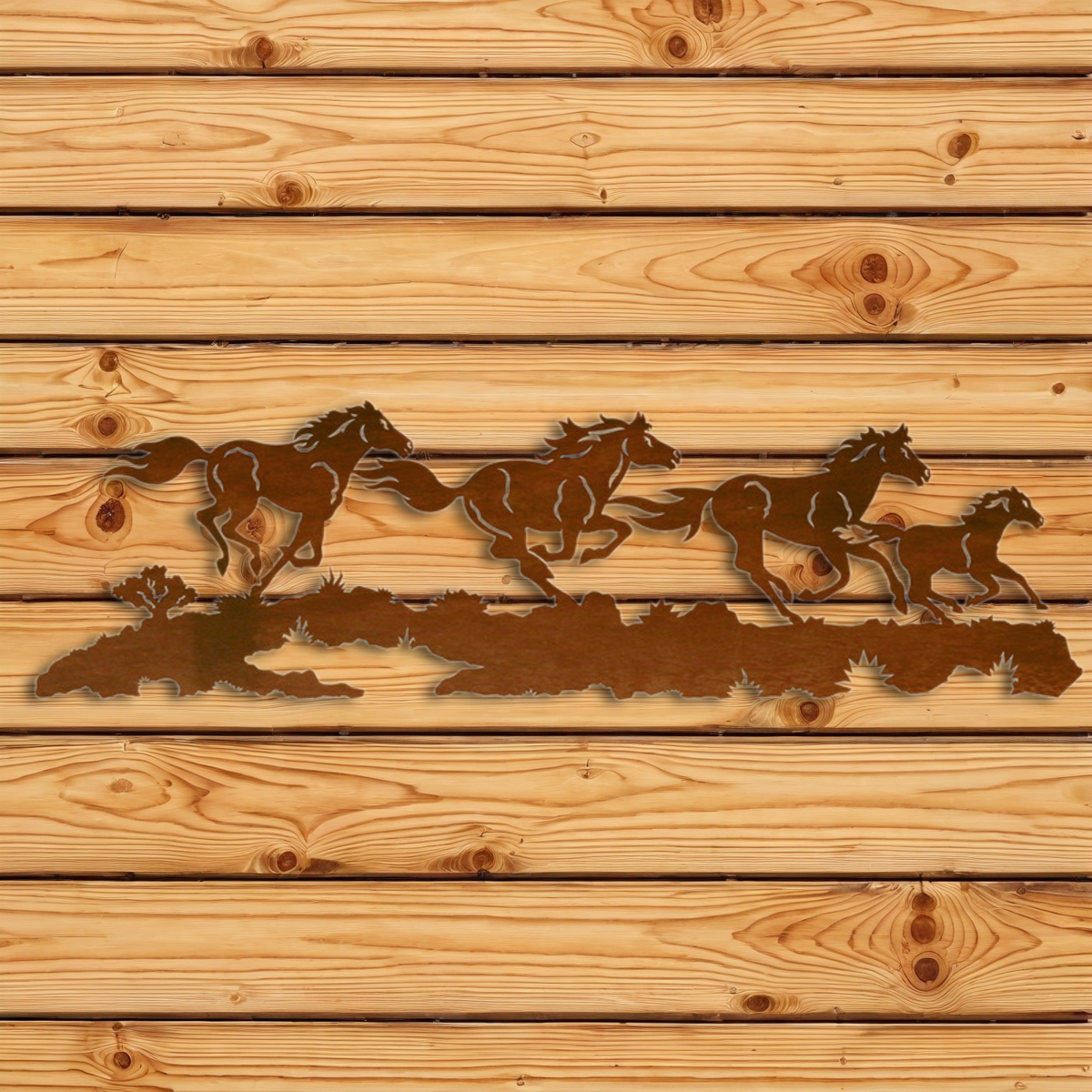 WA-4261 Running Horses Wall Art - 42"