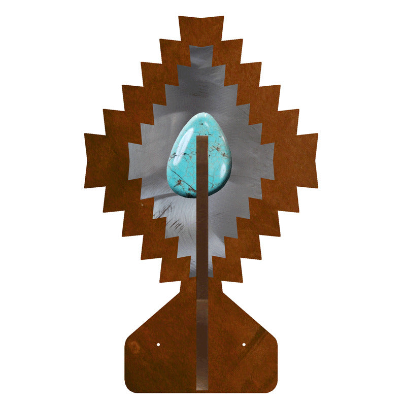 Desert Diamond with Turq Double Coat Hook