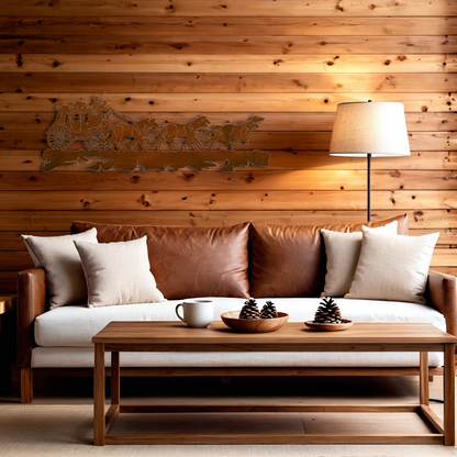 Stage Coach Wall Art - 57"