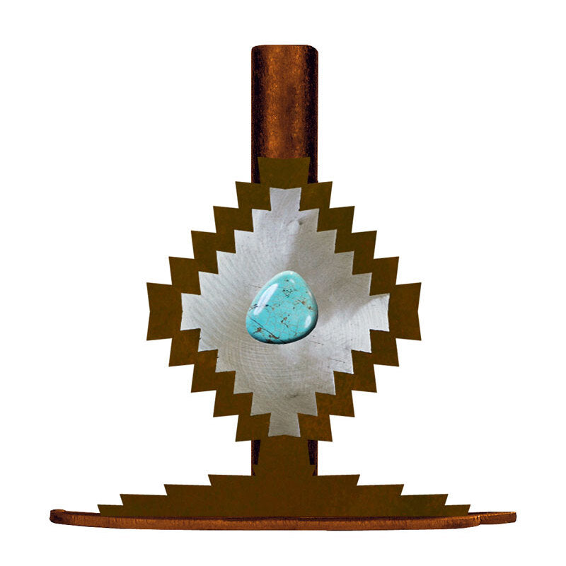 PT-9180 Desert Diamond with Turq Paper Towel Stand