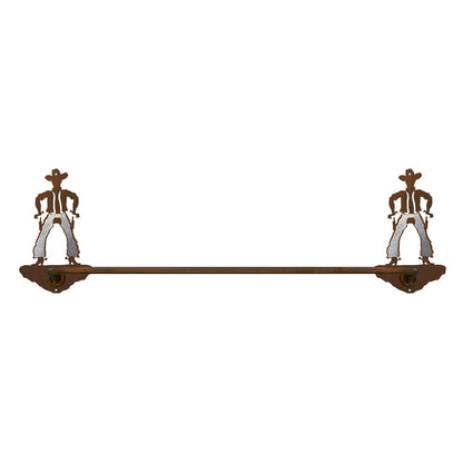 BA-8012 Cowboy Towel Bar Burnished