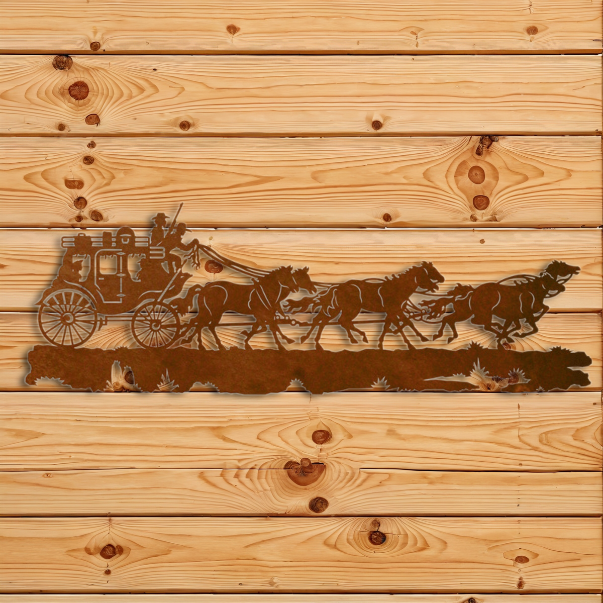 WA-4263 Stage Coach Wall Art - 42"