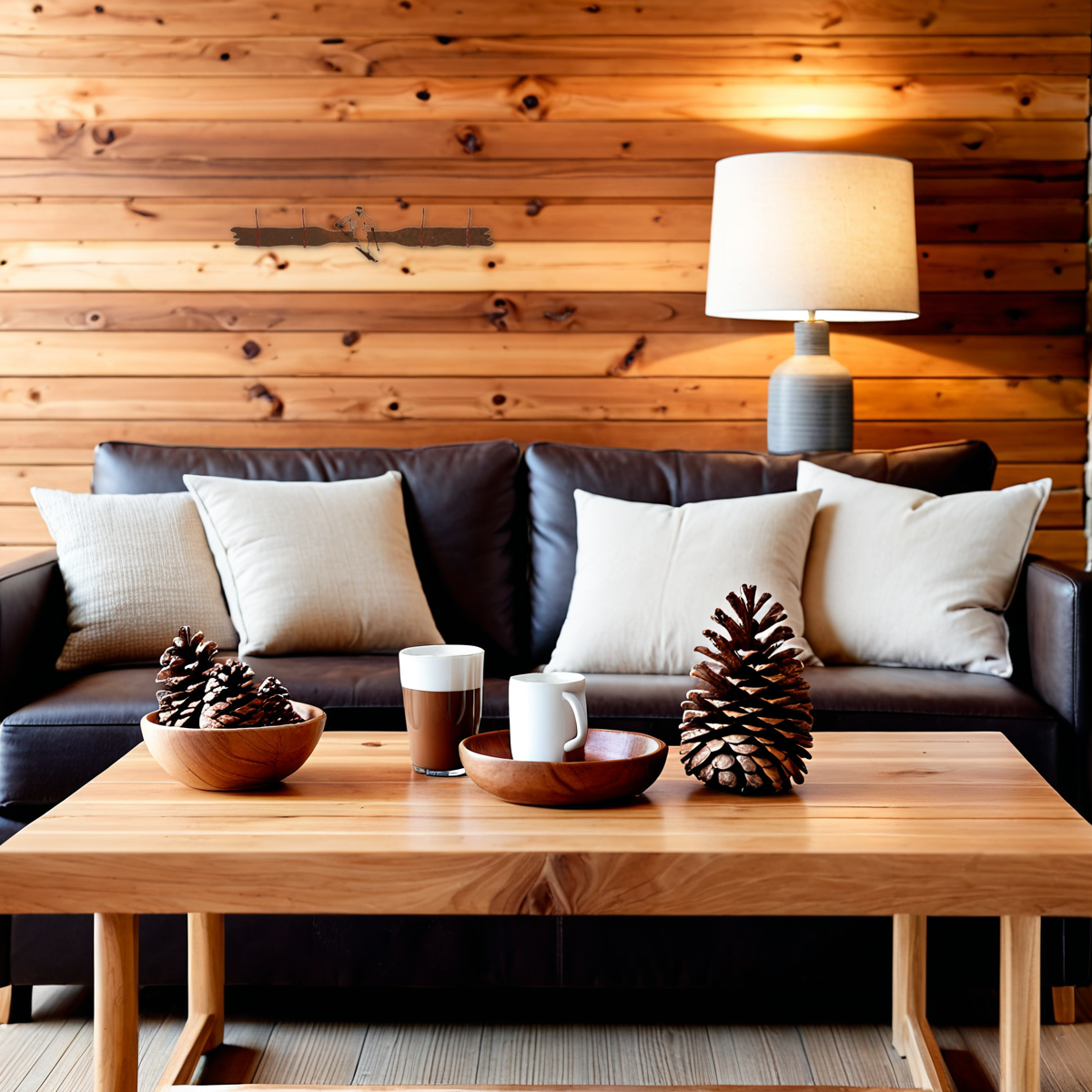 Skier Burnished Four Hook