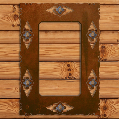 MH-2051 30" Picture Jasper Stone Mirror