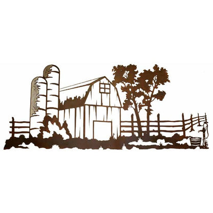 Barn Yard 57" Burnished Wall Art