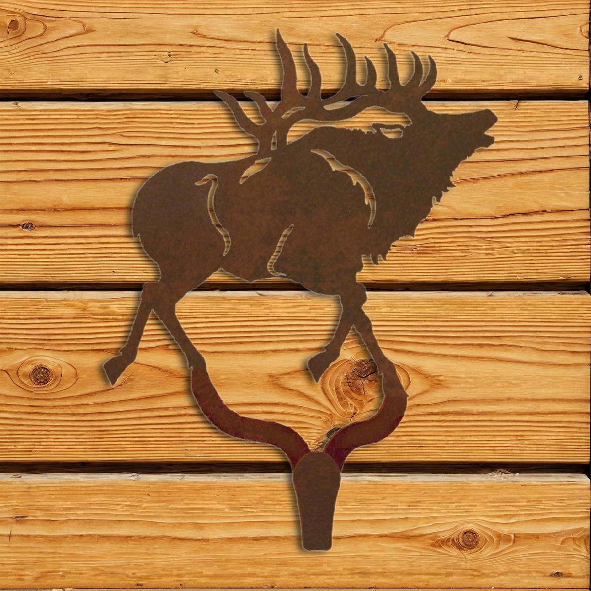 CHL-130 Elk Large Single Coat Hook