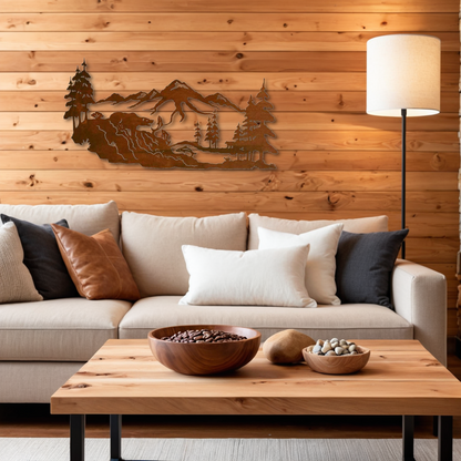 Fishing Bear Wall Art - 42"