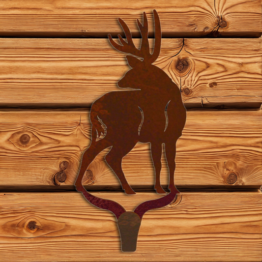 CHL-174 Mule Deer Large Single Coat Hook