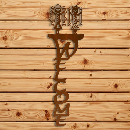 WE-2034 Yei Vertical Welcome Sign