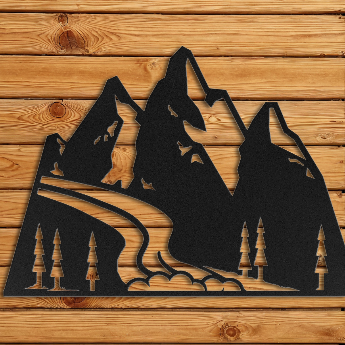 Modern Mountain Scene Wall Art