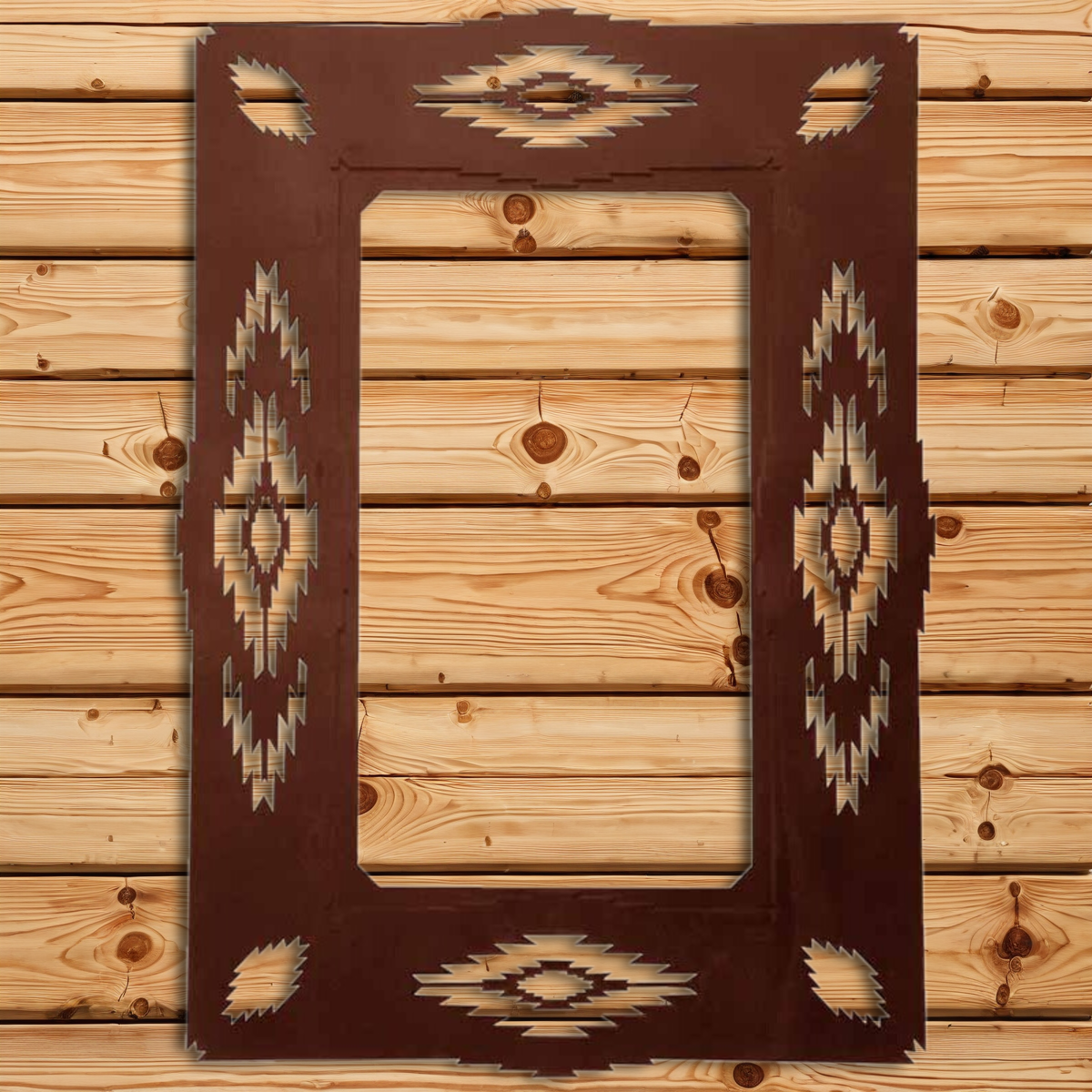 MH-1045 36" Southwest Desert Diamond Mirror