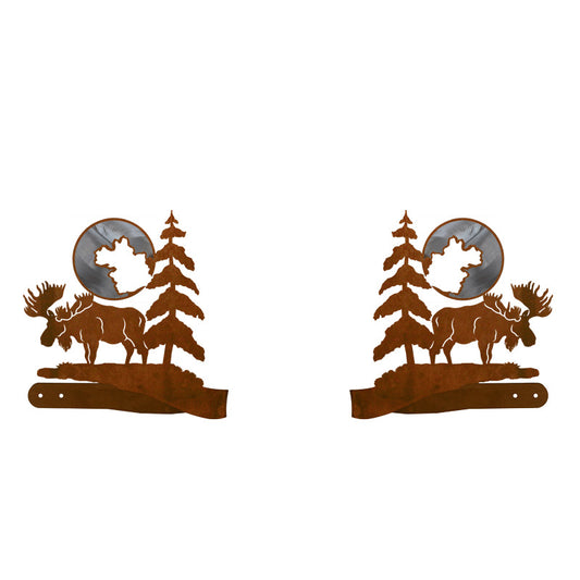 DR-9040 Moose & Pine Tie Back Burnished