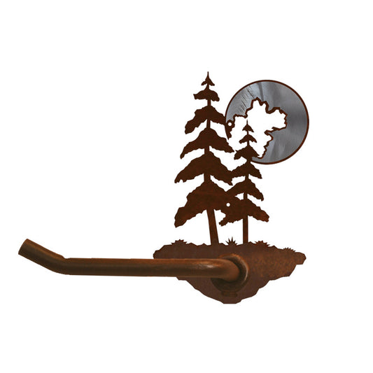 BA-8153 Pine & Moon Tissue Holder Burnished