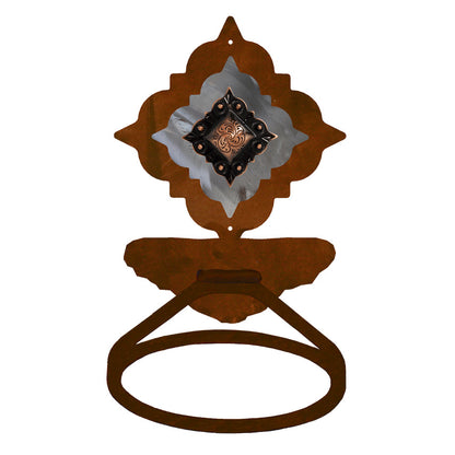 BA-7320 Copper Diamond Pico Concho Towel Ring