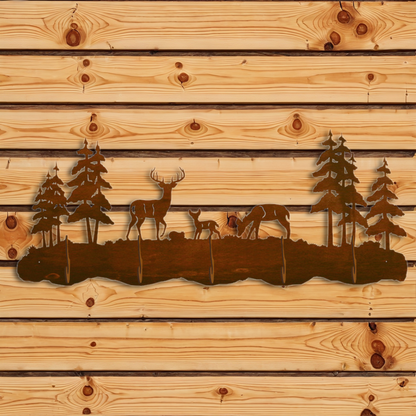 CH-5559 Deer Family Scenic Five Hook